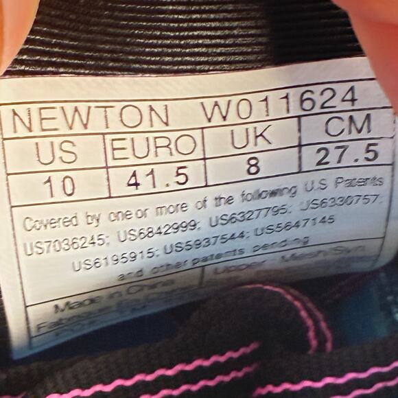 Newton Fate 10 Blue Aqua Lightweight Athletic Road Running Shoes Women’s Size 10 - Picture 10 of 11